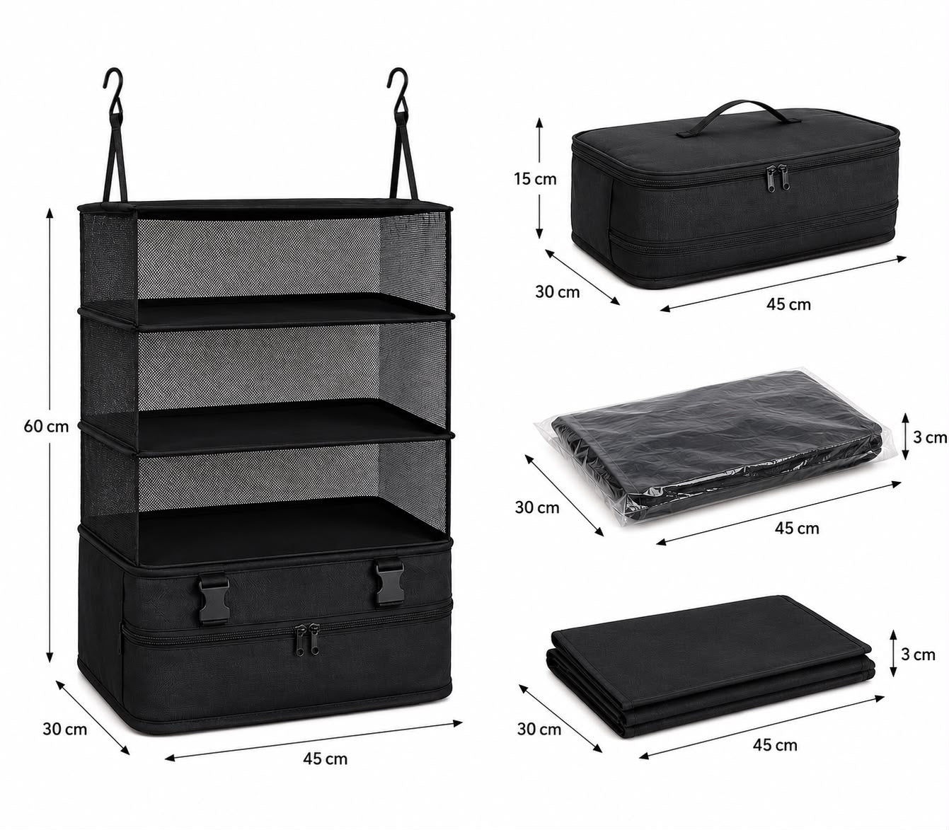 Suitpack I Organizador colgante para maleta 6 en 1.